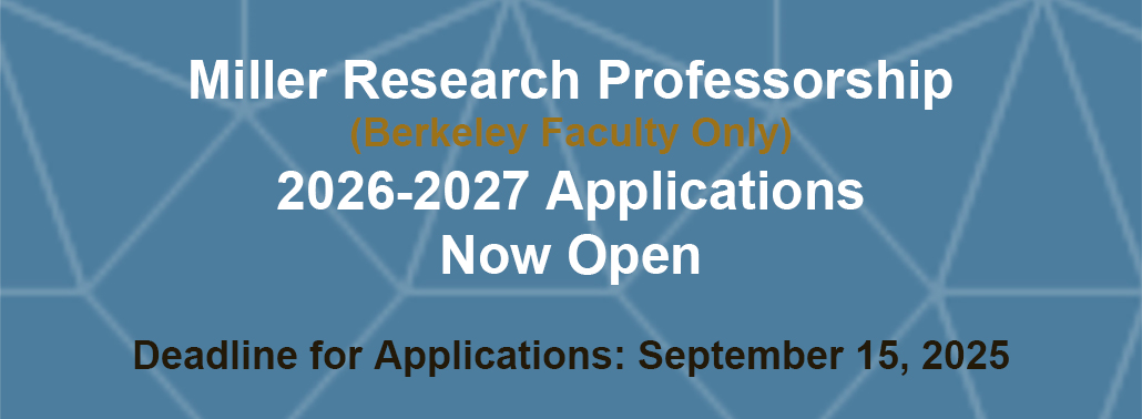 Miller Professorship Applications Open